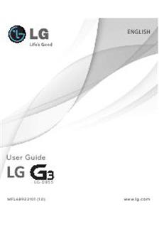 LG G3 manual. Smartphone Instructions.